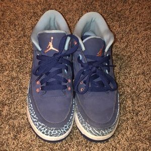 Navy Blue,Light Blue,Orange Jordan’s